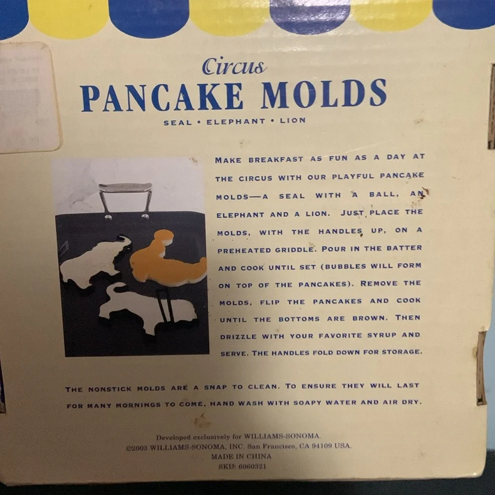 Circus Pancake Molds by Williams-Sonoma